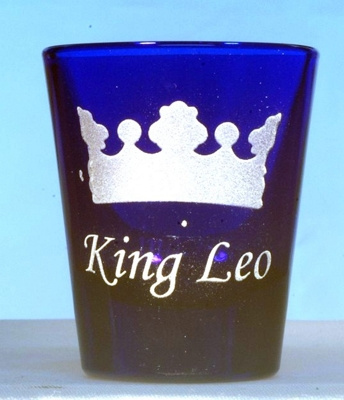 Crown Personalized Shot Glass customized with Name